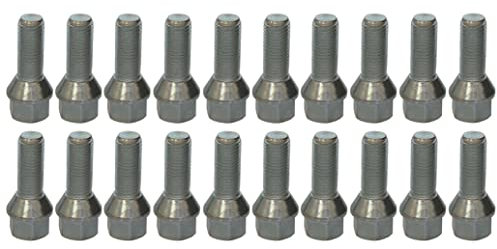 20 x Radschrauben Radbolzen M12x1,5 28mm Kegelbund 60° Kegel SW17