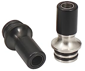 510 Drip Tip Ivant Edelstahl Ersatz Munststück für 510er Gewinde Verdampfer Atomizer (Schwarz+Silber)