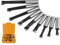 Boring Head, MT2 -M10 F1-12 50mm Boring Head with 9pcs 12mm Boring Bars Connecting Rod Milling Machine Accessories, Boring Drill Bits