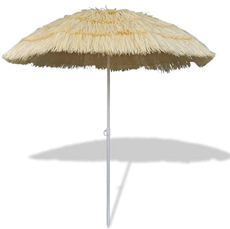 JUNZAI Parasol de plage inclinable style Hawaii,Parasol De Jardin Exterieur,Protection Uv