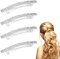 4 Stück Glitzernde Strass-Bling-Haarspangen,Haarspangen für Frauen,Haarschmuck,Kleine silberne Haarspange,Kristall-Haarspange, Pferdeschwanzhalter-Seitenklammern,Strass-Haarschmuck für Frauen,Mädchen