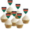 AK Giftshop Kenya Flags Party Food Sticks Picks Cupcakes Decorations Toppers (24 Pack)