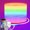 segrass 20m Neon Led strip Fernbedienung/APP Steuerung, IP65 wasserdichte flexible Neon LED Lichtband, 24V Rgb LED band Neon Lichterkette, anwendbar auf Schlafzimmer, Raum und Außendekoration