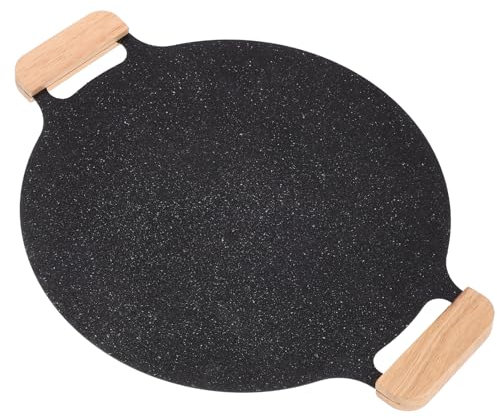 UPKOCH Stile Coreano Barbecue Grill Pan Per Fornelli Fornello Da Campeggio Piastra Rotonda Rivestimento Antiaderente Padella Fornello Grill Pan Coreano Pentole Rotonda Barbecue Grill Pan