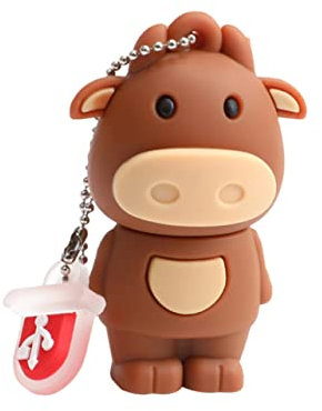 Gatuida Clé USB U Disk Unique Motif Vache du Chinois Et Prise en Charge USB 20