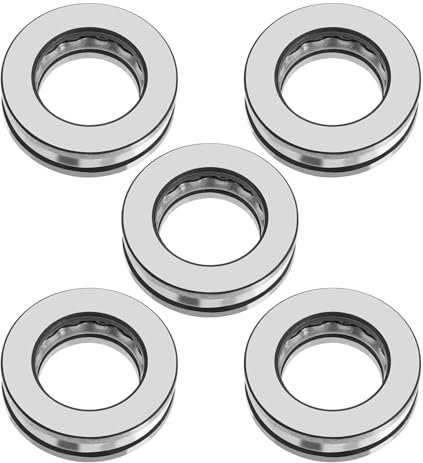 eMagTech 5 Stück 51104 Axial-Druckkugellager Axial-Kugeldrucklager 3-in-1 20mm X 35mm X 10mm Hochpräzise Kugellager aus Kohlenstoffstahl mit Einzelner Scrollscheibe
