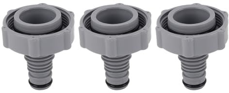 3 Stück Pool Ablassventil für Bestway P6H1419, 40mm Schlauchverbinder Schlauchadapter Rückschlagventil Adapter