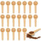 20 Stück Wooden Spoon, 6.9 * 2.5cm Runder Holzlöffel Klein, Gewürzlöffel Mini Löffel mit Kurzem Griff, Holzkochlöffel Kleine Löffel für Gewürze, Honig, Kaffee, Salz, Marmeladengläser, Zucker, Kinder