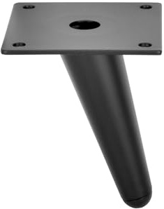 woplus 4 Stück Schräg Möbelfüße Schwarz 10 cm Konisch Möbelbeine Ersatz Möbelfüße Metall Schrankfüße Sofa Füße für Sofa, TV-Schrank, Bett, Couchtisch (Höhe10 cm)