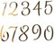 GroveEss 10PCS Acrylic 0-9 Numbers Cake Toppers,Shiny Mirrored Gold Number Birthday Party Cake Decoration Topper,DIY Cake Cupcake Decorating Supplies for Party Baby Shower Wedding Anniversary(Gold)