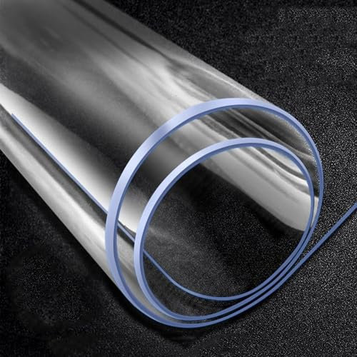 GENERIC Transparente Tischfolie 2Mm,Tischdecke Mit Abgeschrägter Kante, Tischschutz,Pflegeleicht Und Abwischbar,Schutztischdecke,PVC Folie Für Tisch,Hochglanz Für Ihren Tisch,90x150cm/35x59in