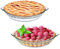 TRBIDRBO 7 Glass Pie Pan for Baking with Handles Easy Grab 2PCS Round Pie Baking Dishes for Apple Pie Pumpkin Pie Snacks Salads Desserts Serving Plates