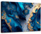 Visario Bild 120 x 80 cm auf Leinwand Lounge golden blaue Schönheit 5044 deutsche Marke und Lager. Das Bild ist fertig gerahmt.