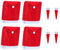 RichDeer 4PCS Stuhlhussen Weihnachten Set, Weihnachtsdekoration Weihnachtsstuhlbezug mit 4 Weihnachtsmütze, Stuhlbezug Stuhl Abdeckung Stuhlabdeckung für Neujahr Weihnachtsfeier