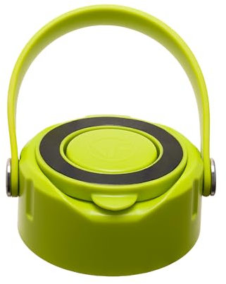 Versafactor WaterLink MagSafe kompatibler Deckel für Yeti Rambler Chug Cap, AirTag-Halter, magnetischer Telefonständer (Chartreuse, mit Griff)