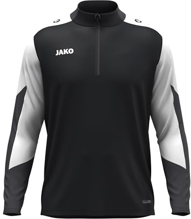 JAKO Unisex Ziptop Dynamic, schwarz/weiß/anthrazit, XL