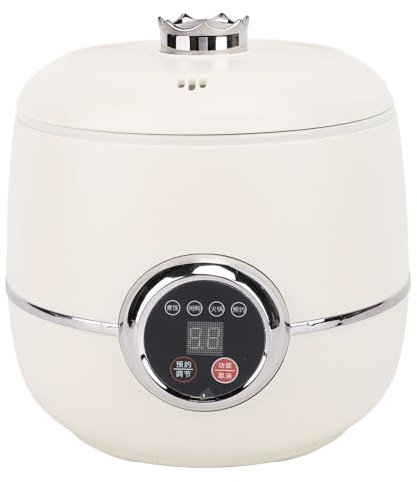 Mini Cuiseuse à Riz, 1,6 L à Petit Cuiseur à Grains de Riz Antiadhésif avec Auto Keep Warm, pour la Bouillie de Riz Soupe Hot Pot à la Vapeur