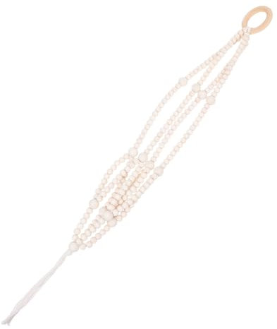 VANZACK Hängekorb Für Blumentöpfe Kleiderbügel Über Wandanhänger Pflanzenregal Für Den Innenbereich Farn Kakteen Topfaufhänger Gießen Künstliche Hängepflanze Fälschung Holzperlen