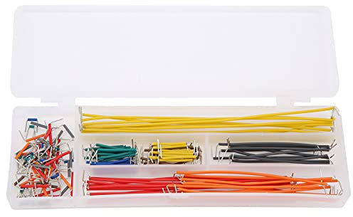 Electrical Wire Assorted Breadboard Jumper Wire Kit with Plastic Storage Box 140Pcs