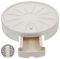 TOYANDONA Plateau de jardinière à roulettes Mobile mis en Pot Patin à roulettes Pot à Fleurs roulement Roulette pour Plantes Plateau sur roulettes Chariot Rond PP Beige