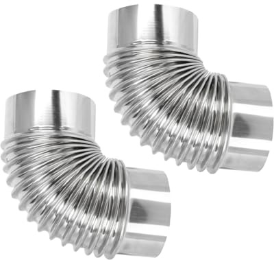 Hemobllo 2pièces De Ventilation Acier Pour -eau à Avec Coudes De Accessoires Pour Installations