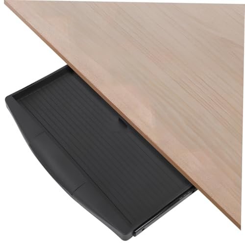 Gatuida Slide out Keyboard Tray Under Desk Ergonomic Keyboard Organizer with Space Saving Drawer Design for Home Office Use