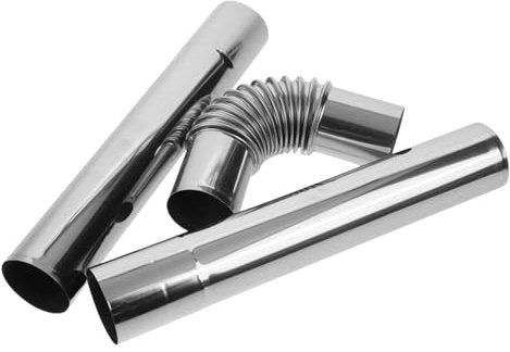 TOPPERFUN Kaminabdeckung Lüftungsgitter Rund Metallabgasrohr Kaminzug Außenkamin Ofenabgasrohr Heizofenrohr Kaminschlauch