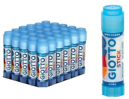 Fila Pegamento Stick 10 g Giotto PZ Individual Escuela papelería 10 g, Multicolor, 1
