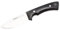 MUELA RHINO-9M - Cuchillo de caza de hoja fija con funda de cuero, 3-1/2 pulgadas, negro, gris