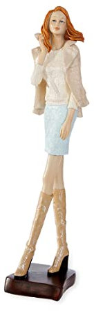 ELVA Moderne Deko Figur aus Poly-Harz 10x10x42cm