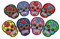 MagiDeal 8 Pieces Sugar Iron On/Sew Cloth Day of the Dead Appliques