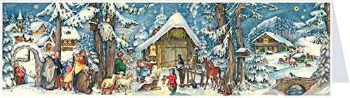 Postkarten- Adventskalender XL Weihnachten mit den Tieren: Papier-Adventskalender