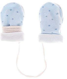maximo Baby Jungen Fäustlinge mit Band 7900 9797 in hellblau, Farbe:hellblau, Kleidergröße:Gr. 3M