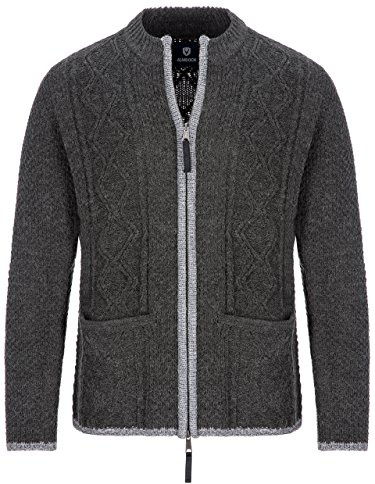 Almbock Herren Strickjacke mit Reißverschluss