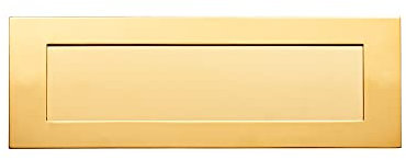 Carlisle Brass SWE1036D/PVD Eurospec Stainless Brass Grade 316 Letter Plate, 305 mm x 104 mm x 3 mm
