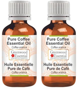 Greenwood Essential Pure Coffee Essential Oil (Coffea Arabica) Steam Distilled 100ml x 2 (6.76 oz)