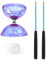 NUOBESTY Diabolo mit Dreifach-Kugellager, für Kinder, Diabolo mit Aluminiumstäben und chinesischem Yo-Yo-Jonglierseil, Drehspielzeug für Fitness, Diabolo mit Kugellagern