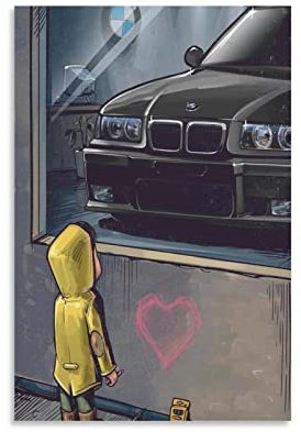 Auto-Poster E36 M3, Leinwand-Kunst, Poster und Wandkunst, Druck, modernes Familien-Schlafzimmer, Deko-Poster, 40 x 60 cm