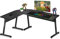 huzaro Hero 6 0 scrivania angolare scrivania da gioco tavolo per computer tavolo ergonomico in carbonio piano di montaggio destro e sinistro lati possibili 112 x 147 cm nero