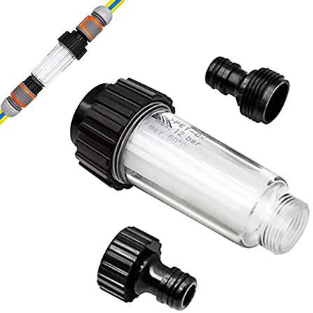Vulevirtue 1 PCS Filtro dell'Acqua con Adattatore,Filtro Acqua Pulizia ad Alta Pressione, per Kärcher 4.730-059.0