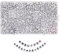 Melius Acrylic Letter Beads, 1450 Pcs 4x7mm Round Alphabet Beads in 28 Grid Box for Jewelry Making, DIY Bracelets, Necklaces, Key Chains, Bracelets (4x7mm, White)