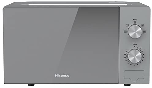 Hisense Microondas H20MOMP1 Plata 20 litros 700 W Función de descongelación Plato giratorio