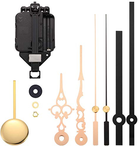 Doumneou Quartz Clock Movement DIY Movement Kit with 2 Pairs Hands,DIY Mechanism Movements Replace
