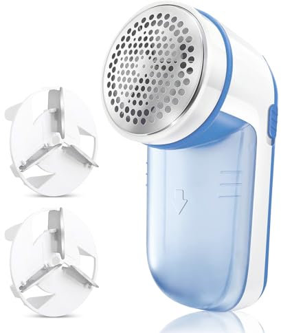 Lint Remover, Bobble Remover for Clothes with Free Extra Blade, Electric Fabric Shaver Debobbler Clothes GC20060 with Powerful Motor, Debobbler Clothes Shaver