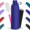 Edelstahl Trinkflasche,Geepen 1000ml Doppelwandige rinkflasche auslaufsicher, BPA-frei,| Auslaufsichere Wasserflasche für Sport, Outdoor, Schule