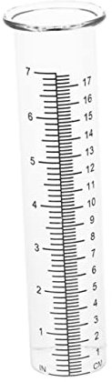 BESPORTBLE Tube De Jauge en Borosilicate De 7 Pouces De Remplacement pour Pluviomètre pour Mesure De Cour Extérieure