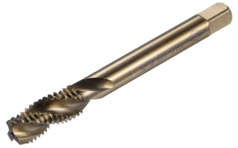 QUARKZMAN Tarauds à Filetage en Spirale Métrique, M10 x 1.5 H2, Outils de Taraudage pour Machiniste (Acier Rapide M35 au Cobalt (HSS-CO), Non Revêtu)