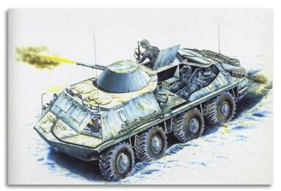 Militärfahrzeug-Poster BTR-60PB Amphibischer gepanzerter Personenträger, Anatomiediagramm, Poster, dekorative Malerei, Leinwand, Wandposter und Kunstdruck, moderne Familienschlafzimmer-Dekoration,