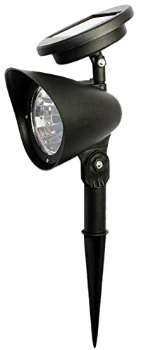 CHEOTIME Spot Solaire Extérieur, Éclairage Paysager LED Projecteur Solaire Extérieur Lampe LED Lampe de Jardin Étanche Lumière de Pelouse au Sol pour Paysage (White Light)
