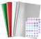 TUPARKA 60 Blatt Seidenpapier 20,4 x 15 Zoll Weihnachtsseidenpapier, Geschenkpapier zum Basteln und Basteln, Geschenktüten, Dekorationen für Weihnachtsfeiern (Silber, Rot, Grün, Weiß)